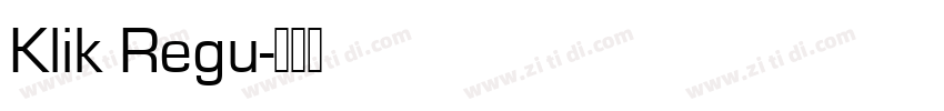 Klik Regu字体转换